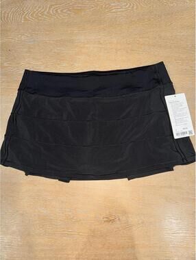 NWT Lululemon Pace Rival Skirt 13" SIZE 12 Black Tennis Golf